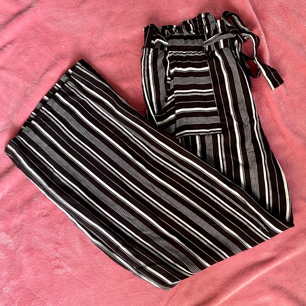 Striped Beach Pants W/ Pockets